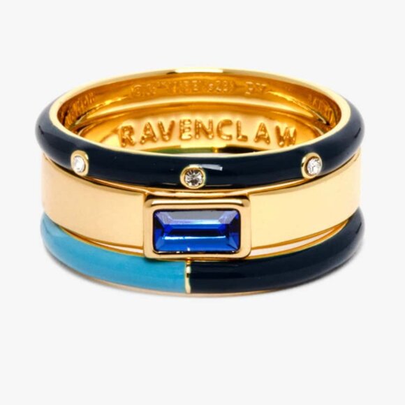 Pura Vida Ravenclaw™ 3 Ring Stack Size 10 - Picture 3 of 5